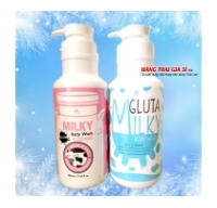 Sữa tắm trắng da sữa bò Gluta Milky Thái Lan